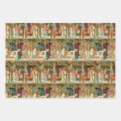 Elegante Farbenfrohe Viktorianische Burgen von Bel Geschenkpapier Set (Vorderseite 2)