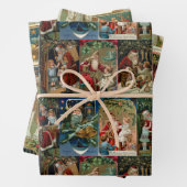 Elegante Farbenfrohe Viktorianische Burgen von Bel Geschenkpapier Set (Beispiel)