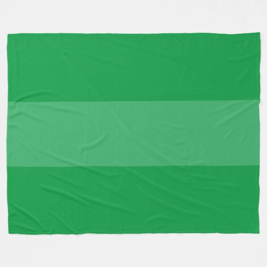 Elegante farbenfrohe weiße Gradient Kelly Green St Fleecedecke (Vorderseite (Horizontal))