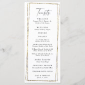 Elegante Farbenfrohe Wildblume Probe Abendmenü Menükarte (Rückseite)