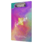 Elegante farbenfrohe Zwischenablage Klemmbrett (Links)