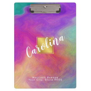 Elegante farbenfrohe Zwischenablage Klemmbrett