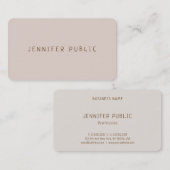 Elegante Farbharmonie Berufliches modernes Templat Visitenkarte (Vorne/Hinten)