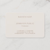 Elegante Farbharmonie Berufliches Trendy Template Visitenkarte (Rückseite)