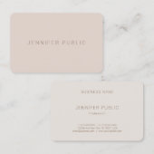 Elegante Farbharmonie Berufliches Trendy Template Visitenkarte (Vorne/Hinten)