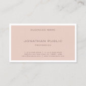 Elegante Farbharmonie Moderne Kunst Schlicht Visitenkarte (Rückseite)