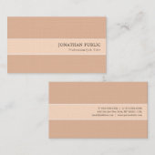 Elegante Farbharmonie Moderner Premium Linen Luxus Visitenkarte (Vorne/Hinten)