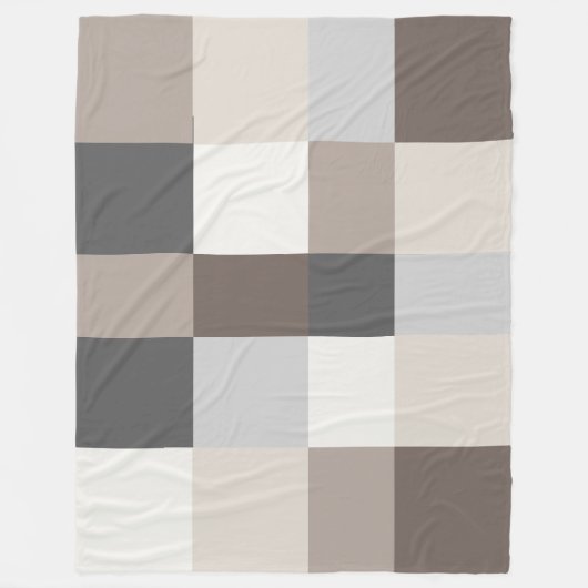 Elegante Farbharmonie Modernes Design Fleecedecke (Vorderseite)