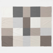 Elegante Farbharmonie Modernes Design Fleecedecke (Vorderseite (Horizontal))