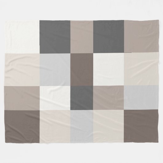 Elegante Farbharmonie Modernes Design Fleecedecke (Vorderseite (Horizontal))