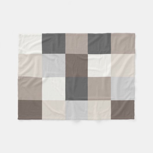 Elegante Farbharmonie Modernes Design Fleecedecke (Vorderseite (Horizontal))