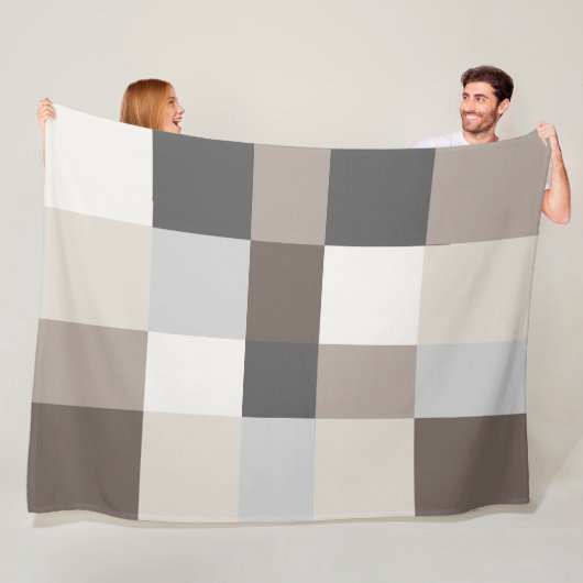 Elegante Farbharmonie modernes stilvolles Design Fleecedecke (Beispiel)