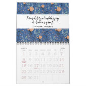 Elegante Farbige Inspirationsquelle Blumenzitat 20 Kalender (Mär 2026)