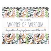 Elegante Farbige Inspirationsquelle Blumenzitat 20 Kalender (Titelbild)