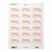 Elegante farbige Vorlagenadresse Adressaufkleber (Vorne)