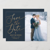 Elegante Farbkarte mit bearbeitbarer Touch - Save  Dankeskarte (Vorne/Hinten)