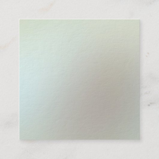 Elegante Farbmoderner Monogramm-Skript-Luxus Quadratische Visitenkarte (Rückseite)