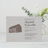 Elegante Farm Bridal Dusche Einladungen (Stehend Vorderseite)
