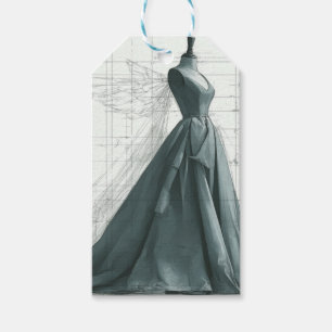 Elegante Fashion Gift Tags - Parfüm & Gown Geschenkanhänger