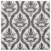 Elegante Feather Damask Fabric Stoff (Muster)
