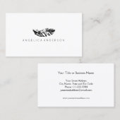 Elegante Feder-Business-Karte Visitenkarte (Vorne/Hinten)