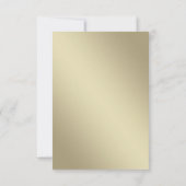 Elegante Feder Save The Date Fotokarte (Rückseite)