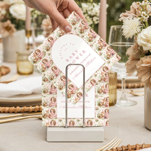 Elegante Feen-Baby-Party Serviette
