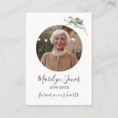 Elegante Feier der Lebensgebet-Karten Visitenkarte (Vorderseite)