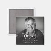 Elegante Feier des Lebens Foto Beerdigung Magnet (Vorderseite/Rückseite)