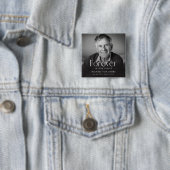 Elegante Feier-des-Lebens-Foto-Bestattung Button (Beispiel)