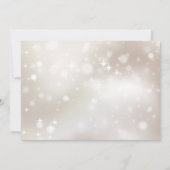 Elegante Feier des Lebens mit Foto Beerdigung Einladung (Rückseite)