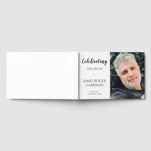 Elegante Feier des Lebens mit Foto Gästebuch (Voll)