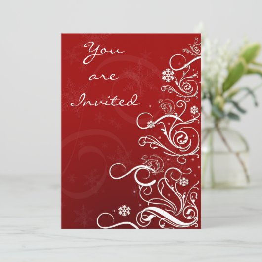 elegante Feier Einladung (Stehend Vorderseite)