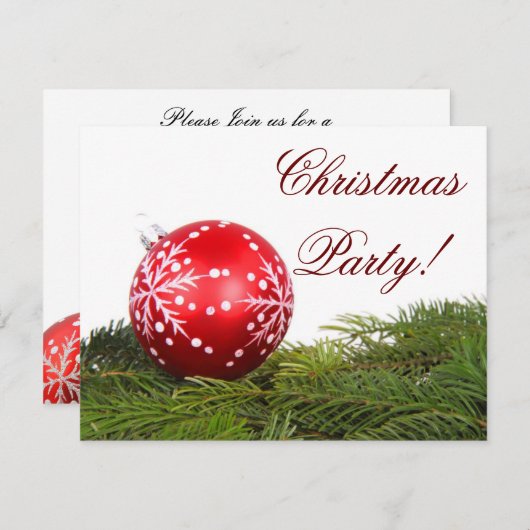 elegante Feier Einladung (Vorne/Hinten)