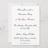 elegante Feier Einladung (Rückseite)