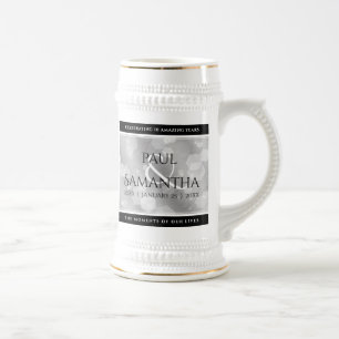 Elegante Feier zum 10. Geburtstag von Zinn Bierglas