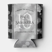 Elegante Feier zum 10. Geburtstag von Zinn Dosenkühler (Vorderseite)