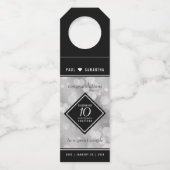 Elegante Feier zum 10. Geburtstag von Zinn Flaschenanhänger (Vorderseite)