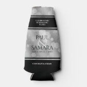 Elegante Feier zum 10. Geburtstag von Zinn Flaschenkühler (Vorderseite)