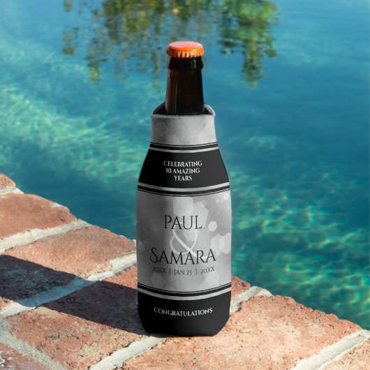 Elegante Feier zum 10. Geburtstag von Zinn Flaschenkühler (In Situ Pool)