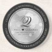 Elegante Feier zum 10. Geburtstag von Zinn Getränkeuntersetzer (Vorne)