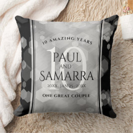 Elegante Feier zum 10. Geburtstag von Zinn Kissen