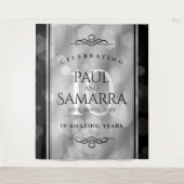 Elegante Feier zum 10. Geburtstag von Zinn Wandteppich (Vorderseite)