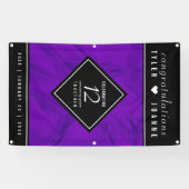 Elegante Feier zum 12. Geburtstag der Seidenhochze Banner (Horizontal)