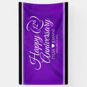 Elegante Feier zum 12. Geburtstag der Seidenhochze Banner (Vertikal)