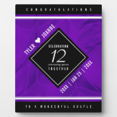 Elegante Feier zum 12. Geburtstag der Seidenhochze Fotoplatte (Vorderseite)