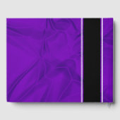 Elegante Feier zum 12. Geburtstag der Seidenhochze Gästebuch (Rückseite)