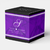 Elegante Feier zum 12. Geburtstag der Seidenhochze Geschenkschachtel (Rückseite)