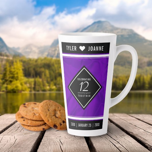 Elegante Feier zum 12. Geburtstag der Seidenhochze Milchtasse