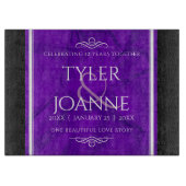 Elegante Feier zum 12. Geburtstag der Seidenhochze Schneidebrett (Vorderseite)